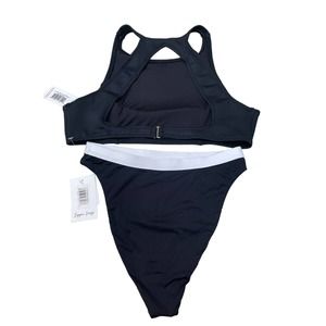 Dippin' Daisy's Black Scuba Two Piece Bikini Swimsuit
